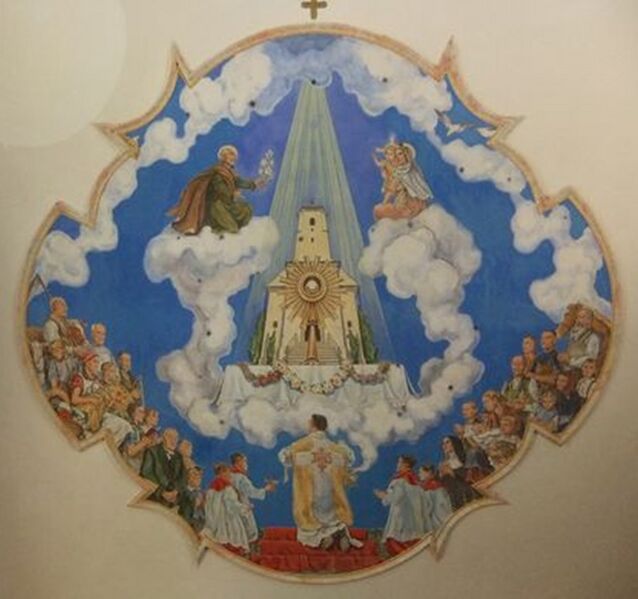 Datei:Blaschke Deckengemälde der Kirche St. Josef in Verlorenwasser (Schlesien), 1938.jpg